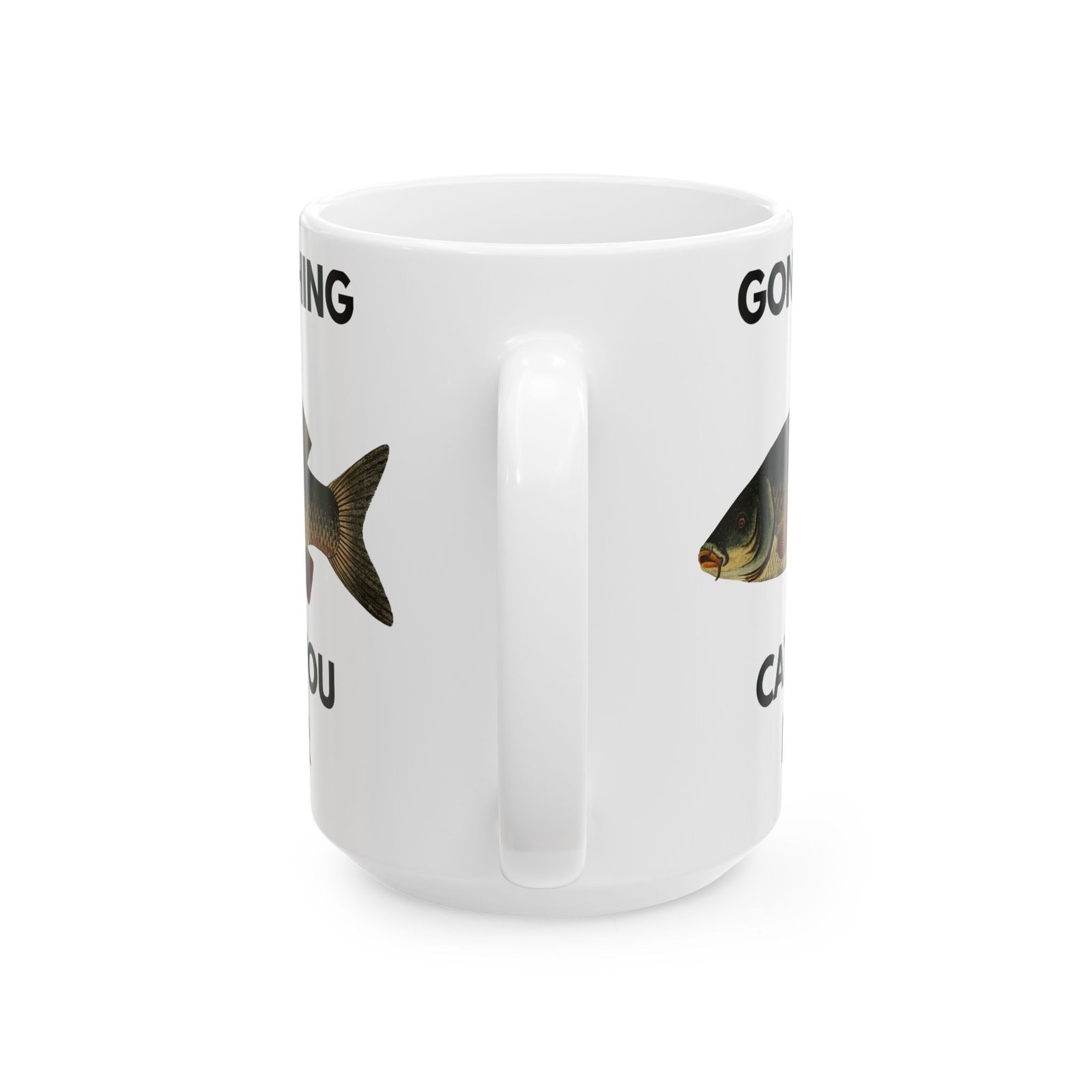 GoneFishing, Catch You Later" - Fisherman Mug with Beautiful Carp Design Ceramic Mug, (11oz, 15oz) - Image 3