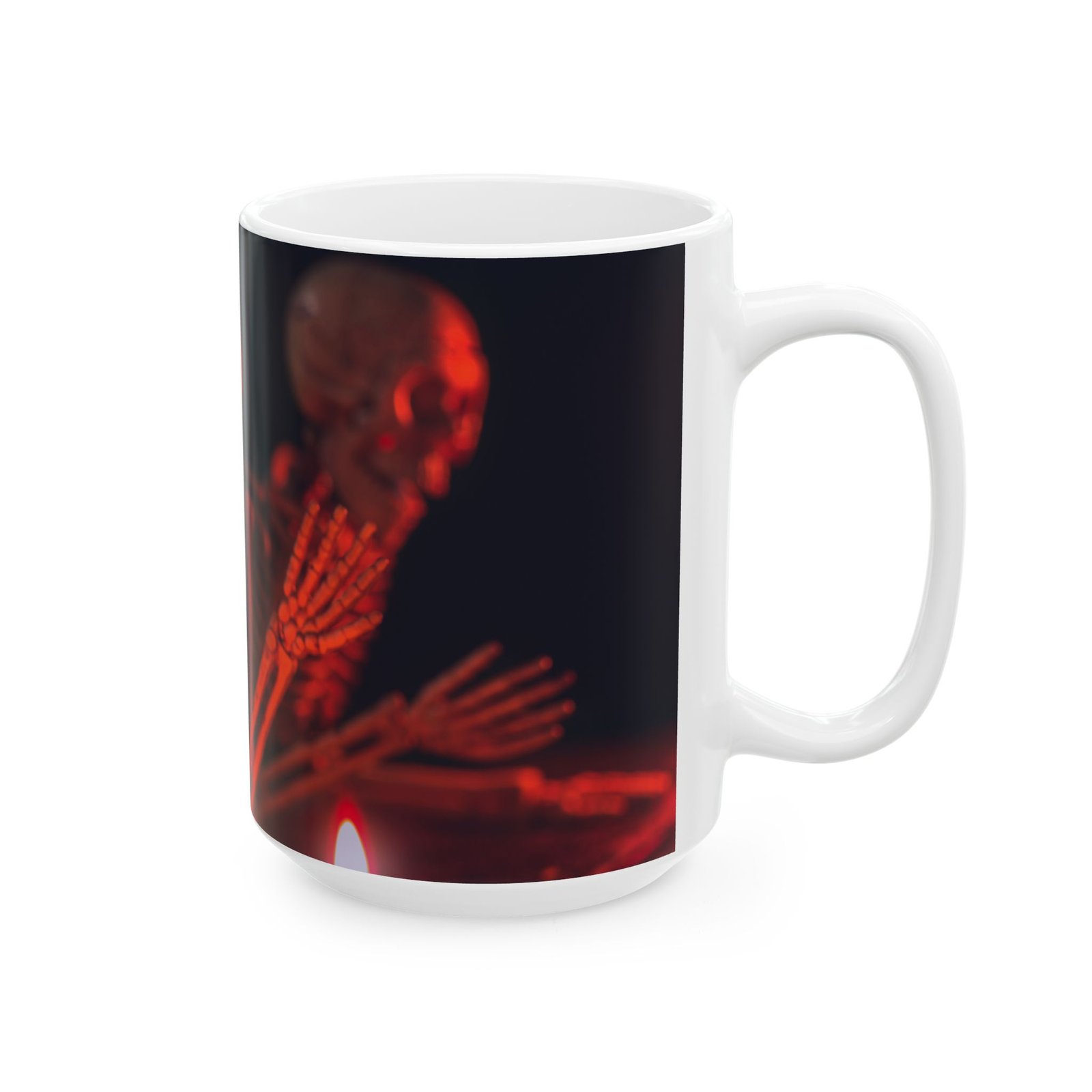 Halloween Skeletons Mug – Gothic Skull Design, Spooky "Happy Halloween" – for Halloween Season – Available in 11oz & 15oz - Image 12