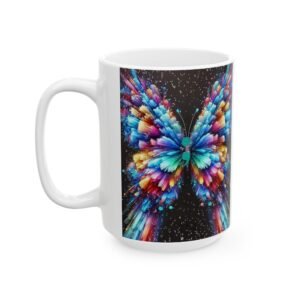 Butterfly & Semicolon Mental Health Awareness Mug | Inspirational Friendship Gift – Available in 11 oz & 15 oz Sizes
