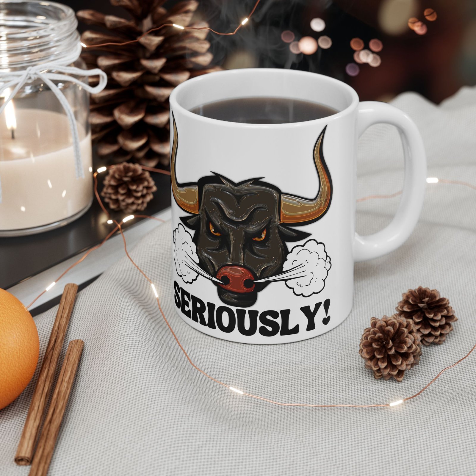 Angry Raging Bull Mug – Fierce and Bold Design for Those Who Mean Business – 11oz or 15oz Ceramic Coffee CupCeramic Mug, - Image 10
