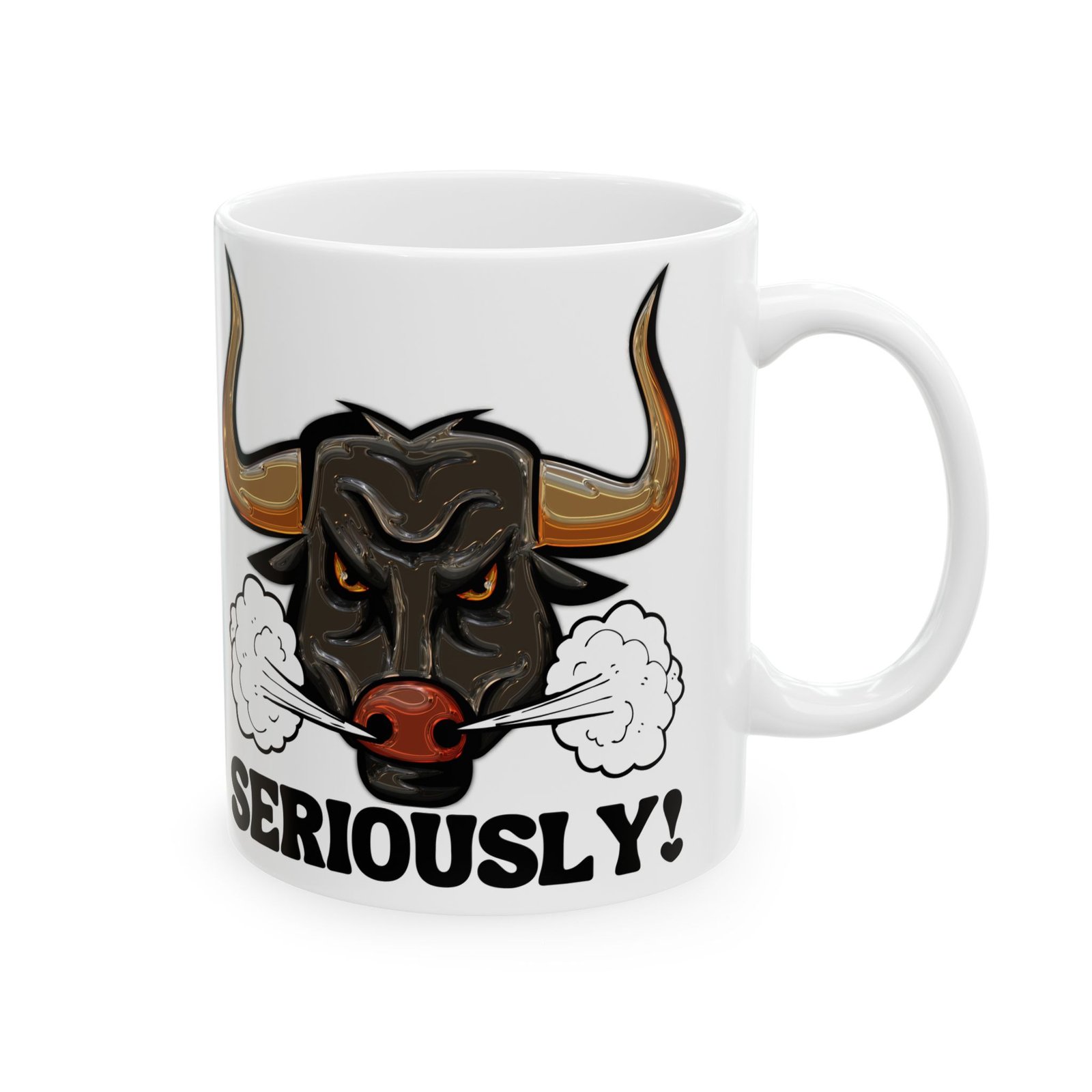 Angry Raging Bull Mug – Fierce and Bold Design for Those Who Mean Business – 11oz or 15oz Ceramic Coffee CupCeramic Mug, - Image 9