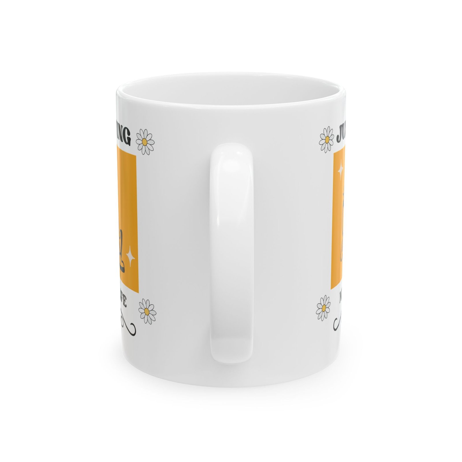 Cheerful Coffee Mug "Just Living My Best Life" Bright Colors Cute 11oz Mug Coffee Tea Hot Cocoa Gift for Friends, Family - Image 7