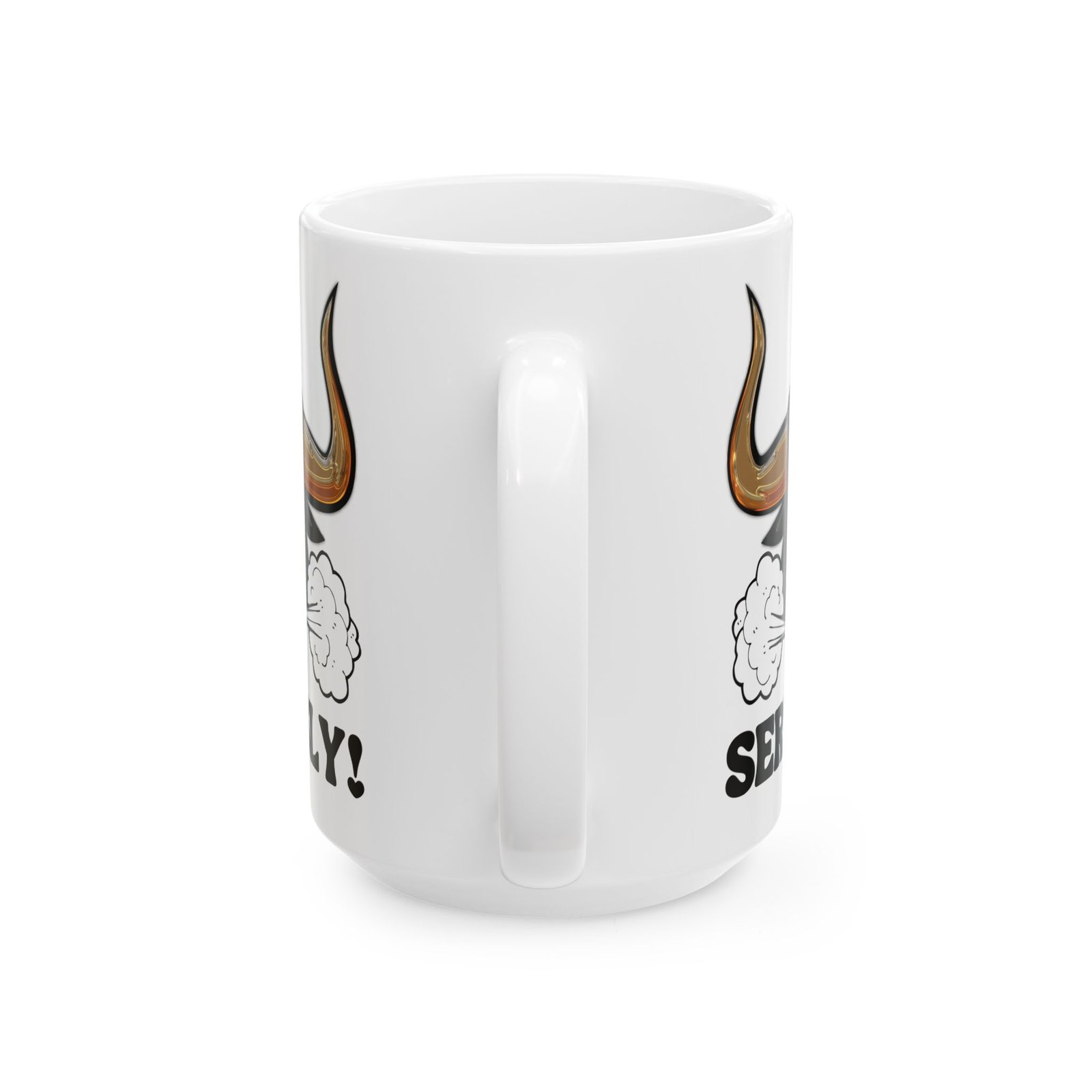 Angry Raging Bull Mug – Fierce and Bold Design for Those Who Mean Business – 11oz or 15oz Ceramic Coffee CupCeramic Mug, - Image 3