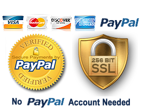 PayPal Secure SSL 256 bit Encryption